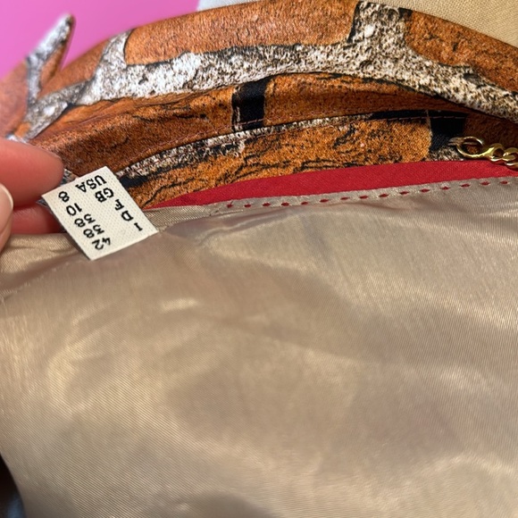 Moschino Rust Gray Brick Blazer Jacket The Nanny - Picture 8 of 12